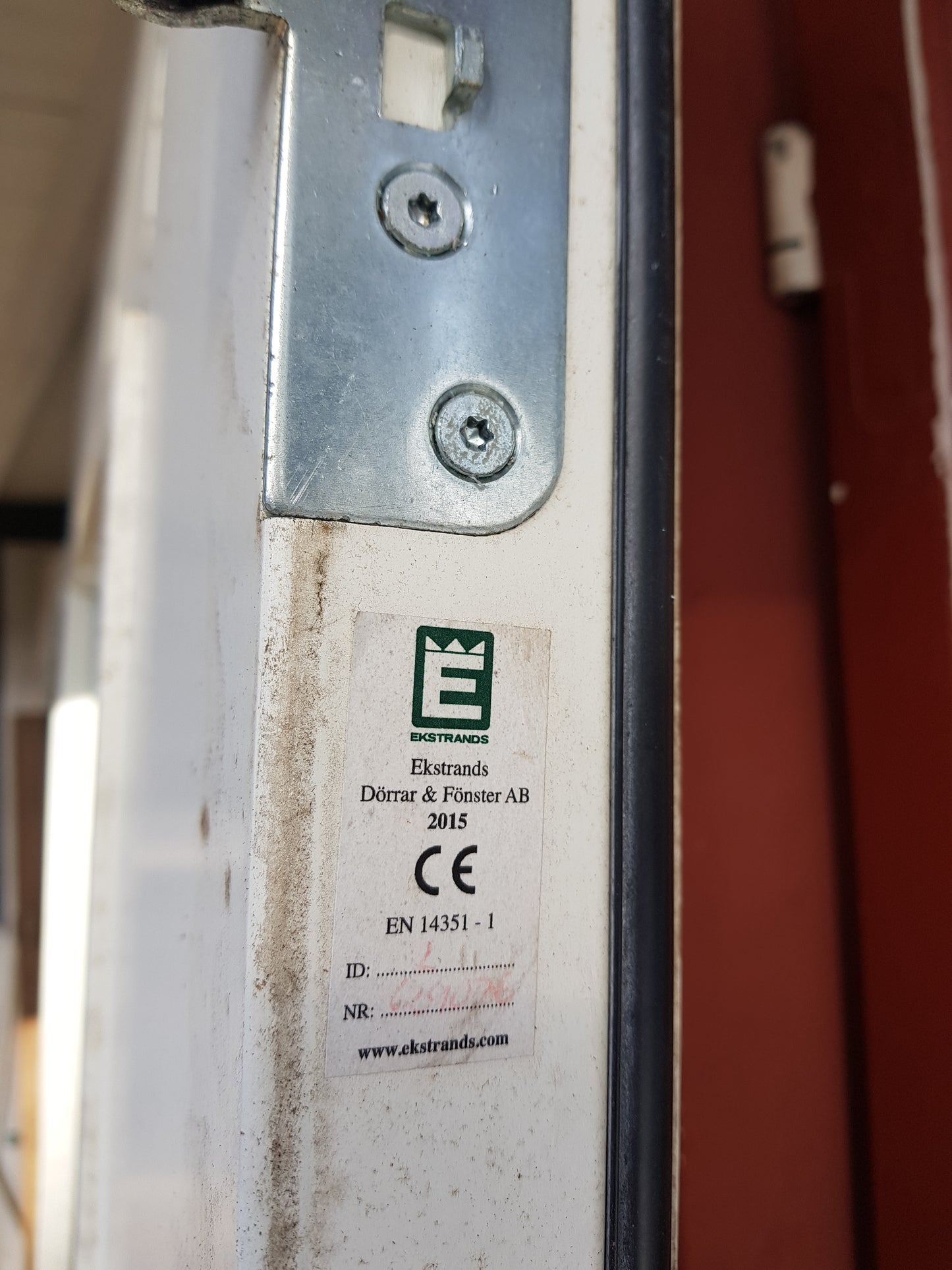 Art 11K Ekstrand dörr b90.5 h200.5 d 6.5 1500 kr utan karm