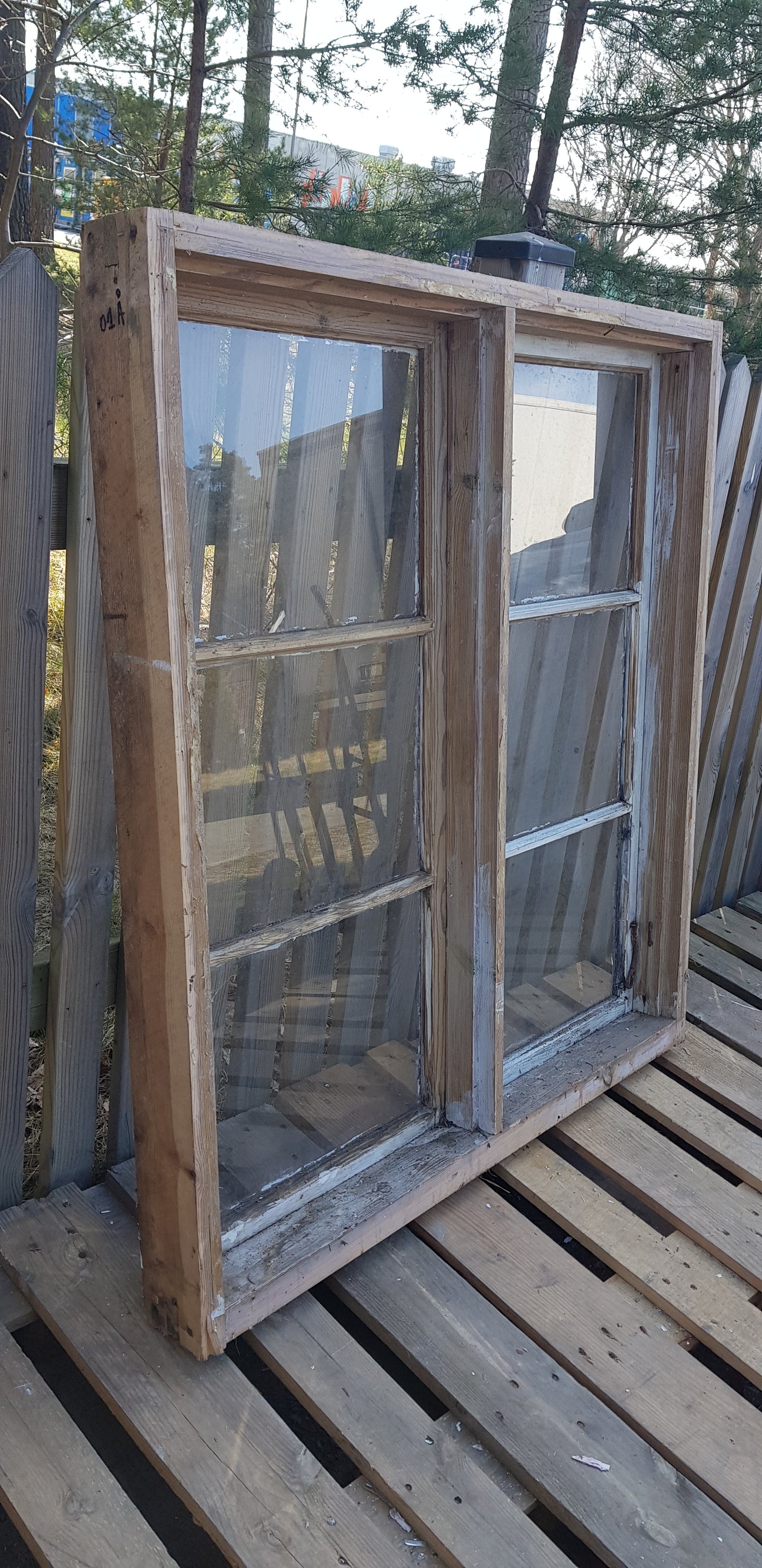 Art 01Å 3st B108.5 H120 D11 4000 st äkta spröjs med gammalt glas