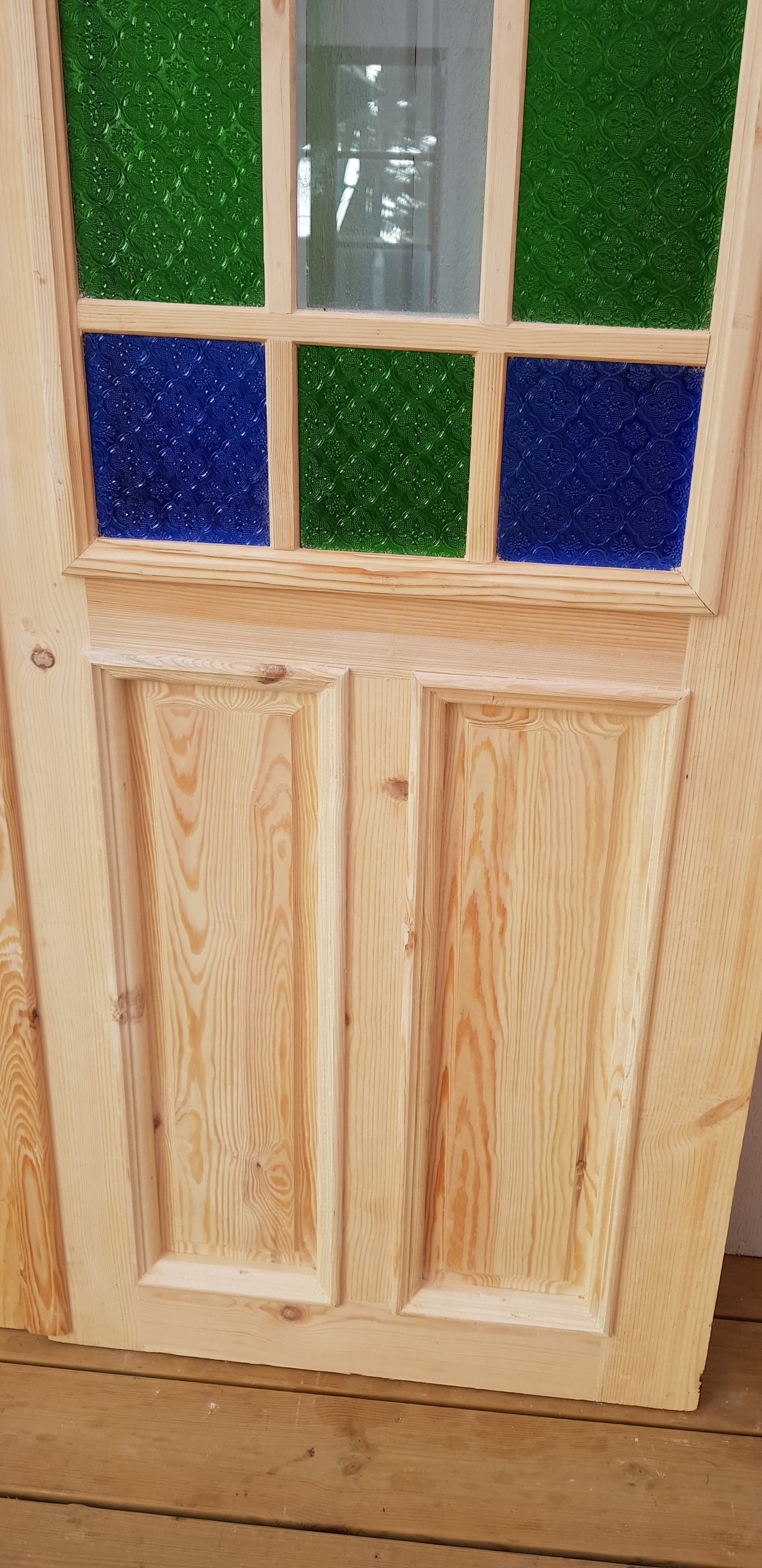 Art 33U Ny pardörr i gammal stil med dubbelt glas inklusive karm B140 cm H210 cm BR 80 cm pris: 17000 kr