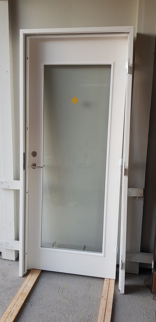 Art 833A b90 h210 höger glas Nordic 5000kr med karm (BORLÄNGE)