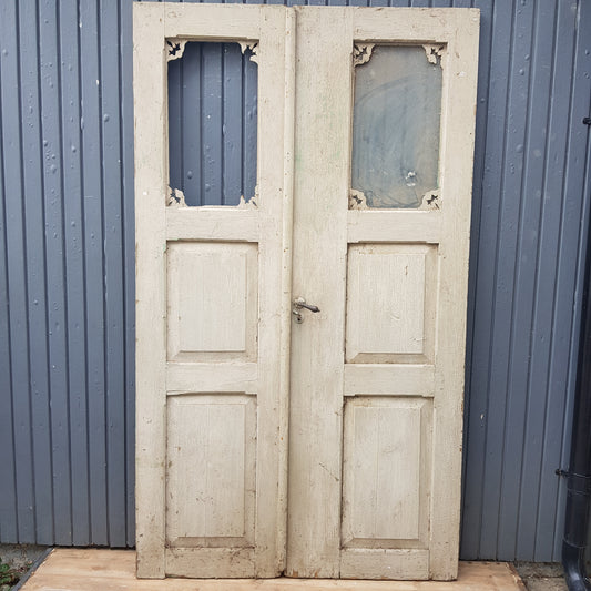 Art 12A äldre pardörr utan karm b67+56 h 211.5 D4 10000kr vi kan tillverka karm för 2000 kr