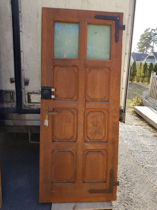 Art 8E äldre dörr antik dörr utan karm b79 h188 D6 pris 10000 höger