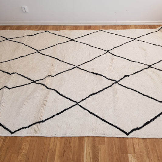 ARTIKELNUMMER 420 Helt ny handknuten Beni ourain ull Matta 