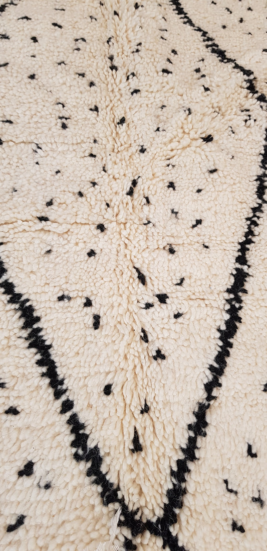 ARTIKELNUMMER 418 Helt ny handknuten Beni ourain ull Matta 