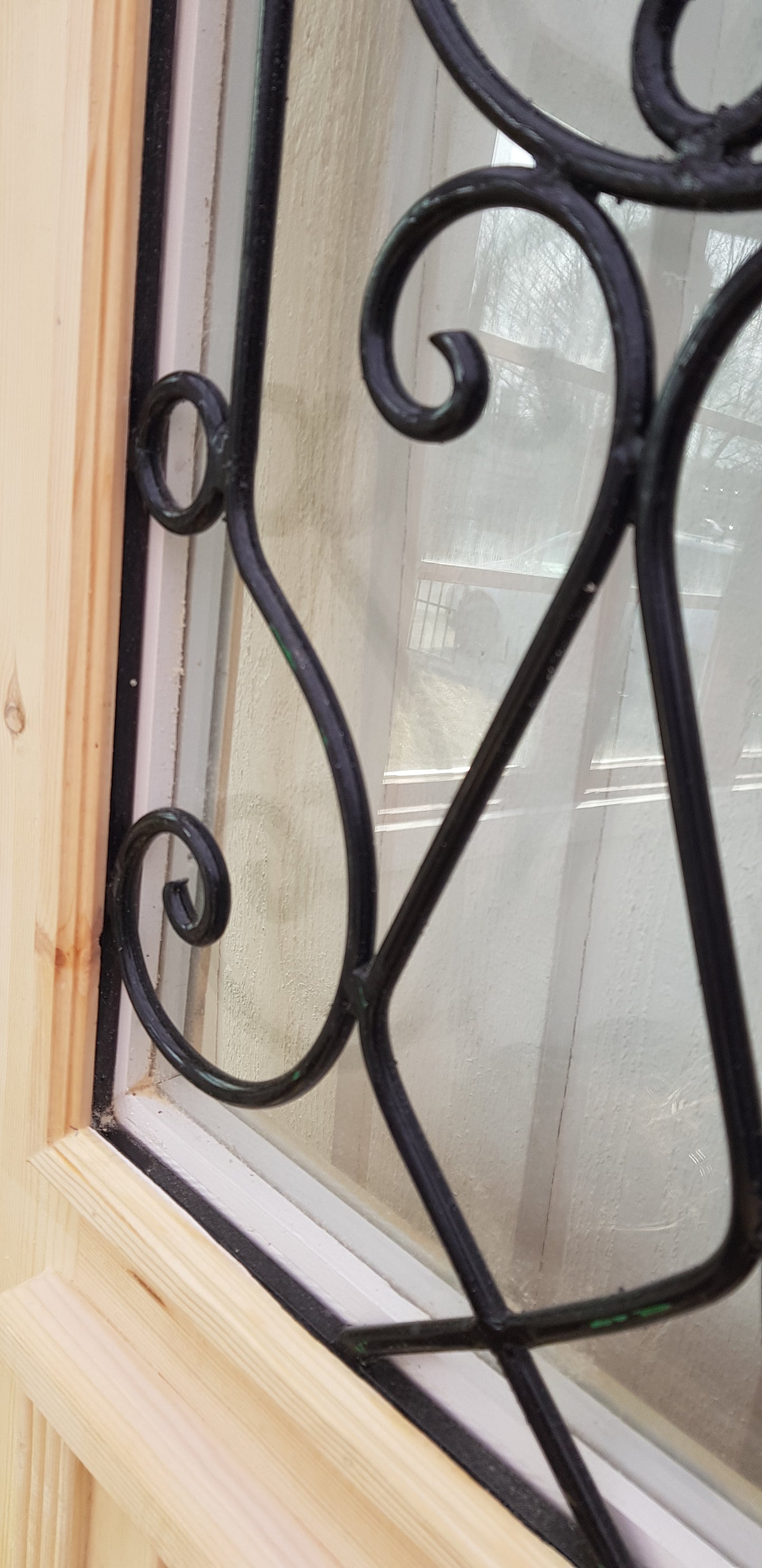 Art 33W Ny pardörr i gammal stil med dubbelt glas inklusive karm B130 cm H210 cm BR 110 cm pris: 19000 kr